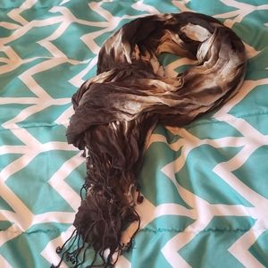 Brown Tie-Dye scarf